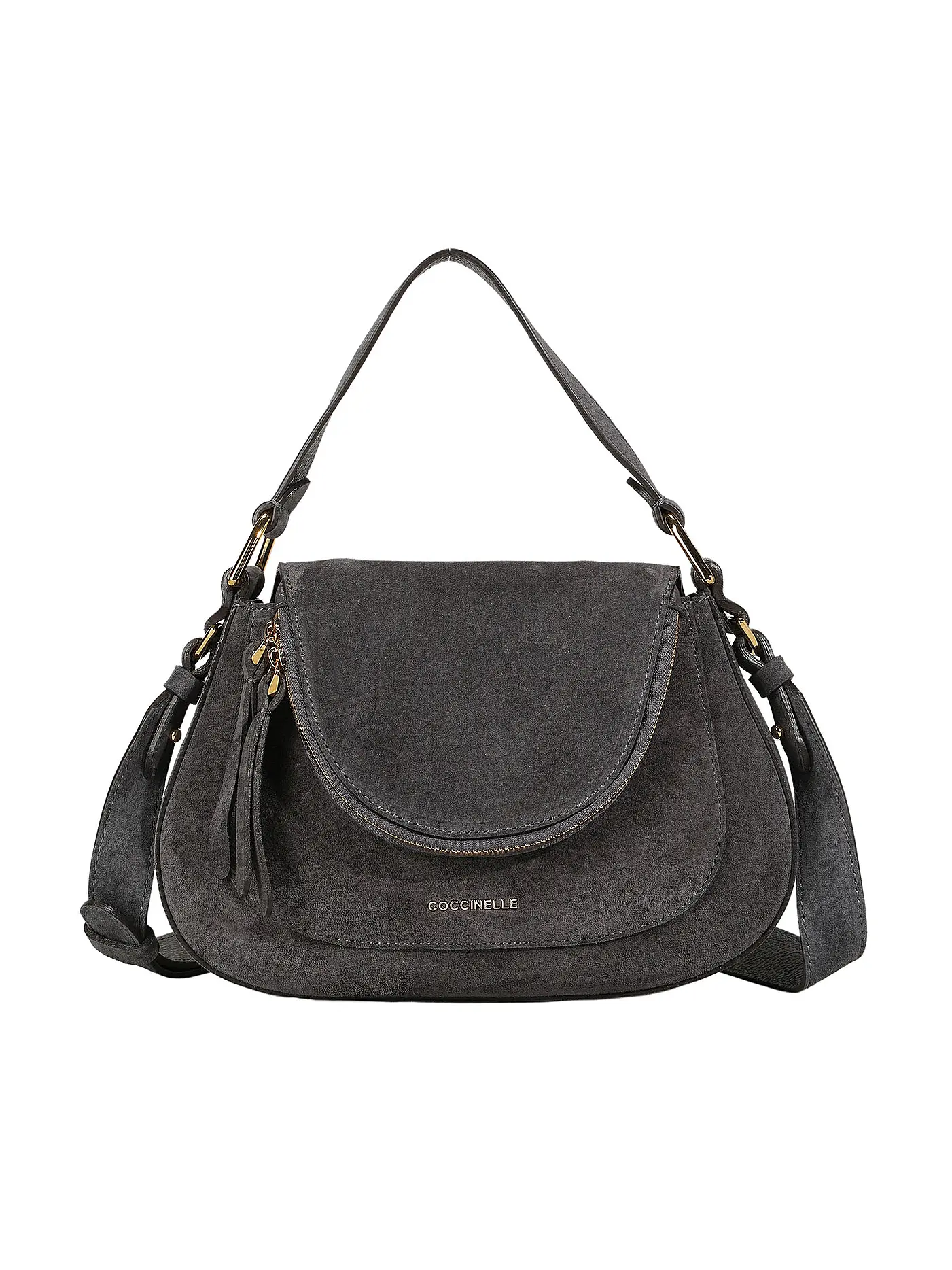 COCCINELLE | Ledertasche - Mini Bag COCCINELLESOLE | grau